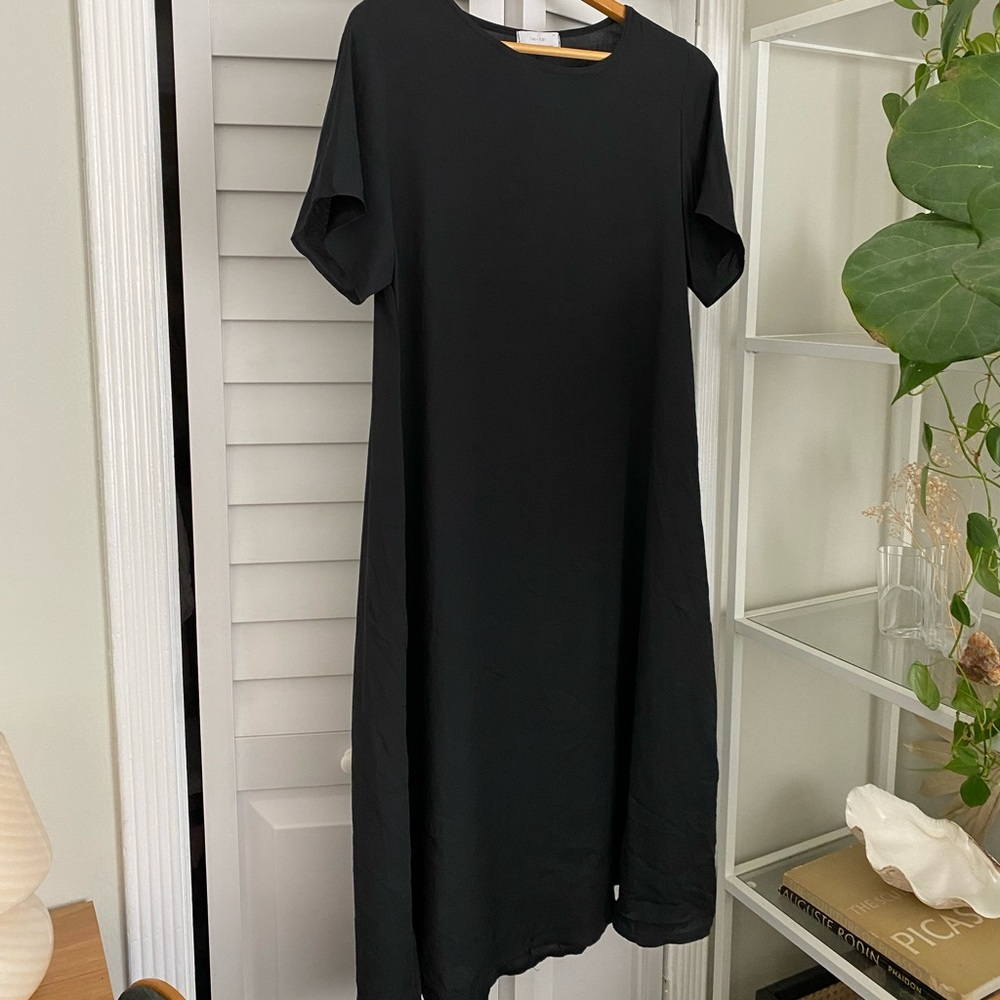 OAK + FORT short sleeve midi dress